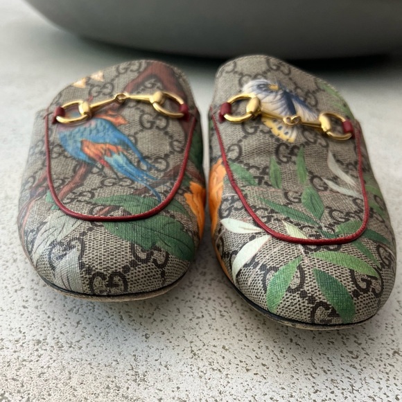 Gucci Princetown Mules GG Supreme Blooms - Picture 4 of 5